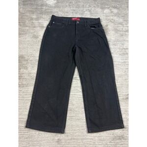 Arizona Jean Co Jeans Boys 16 Husky Black Relaxed Fit Straight Leg Denim Pants